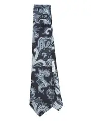 [ETRO] paisley silk tie One Size Blue