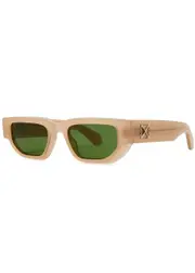 Off-white Greeley Rectangle-frame Sunglasses - Green ONE SIZE