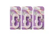 3x Dreambaby Ezy Check Baby Toddler Safety Protection Secure-A-Lock Latch White