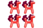 4PK Boon Prance Silicone Teether Baby Newborn Teething Toy Unicorn 0m+ Pink PP