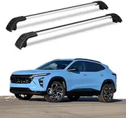 TINIANHHCT Cross Bars Lockable Fits for Chevrolet Trax 2023-2025 with Flush Side Rails Roof Rack Cargo Luggage Carrier, Black+Silver