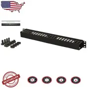 1U Plastic Cable Management Solution for Efficient Patch Panel Organization