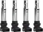 4Pcs 036905715F Ignition Coil Pack Compatible For Golf/Jetta/Passat/Beetle/Polo Compatible For Audi 036905715 Ea Ignition Coil Auto Parts