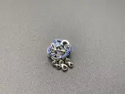 GENUINE 925 Silver Pandora Pave Blue Cloud & Swallow Dangling CZ Charm 792569C01