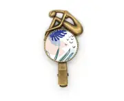 Heaven s Art Pattern Hairpin Headdress Brooch Vintage Metal