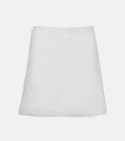 [Clio Peppiatt] Clio Peppiatt Venus embellished miniskirt AU 16 white