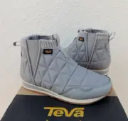 TEVA DRIZZLE GREY EMBER MID SNEAKER CHELSEA ANKLE BOOTS, WOMEN US 9/ EUR 40 ~NIB
