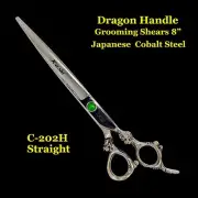 PET GROOMING KASHI SHEARS 8" Cutting Shears Japanese COBALT STEEL C-202H Dragon