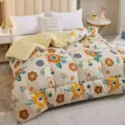 Quilt Soft Warm Comforter Fluffy Quilt Core HomeDouble Bed Blanket