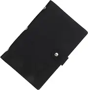 HOMSFOU Invoice Album Organizer Soft Cover File Container for Bills Receipts Cards Storage for Office Home School Use