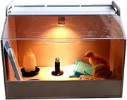 Brooder Box, Chicken Coop for Chicks, Chicken House cage with Heat Lamp and Water Feeder, Warms up to 15 Chicks, Brooder Heater Plate Panels, for Chicken Duck Bird Lizard