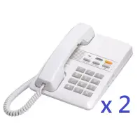 在飛比找博客來優惠-辦公室用電話-瑞通 電話機RS-802HF-WT 白色兩台組