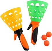 Garden Toss Game Pop and Catch Ball Game Launcher Baskets with Balls Eye Concentration Exercise Parent- Child Toys for Children Outdoor Backyard Games Fine Motor Skills Toys