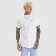 [Kiss Chacey] Luxor Dual Curved Tee Optical White