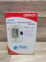 NEW Omron Deluxe Automatic Blood Pressure Monitor & Case ComFit Cuff HEM-711-DLX