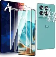 Anoowkoa 2+2 Pack for Edge 60 Fusion Screen Protectors and Camera Lens Protectors Guard Tempered Glass Film, Anti Fingerprints Protective Film