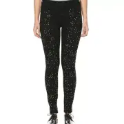 BUFFALO DAVID BITTON NEW Women's Black Faith Embellished Skinny Jeans TEDO