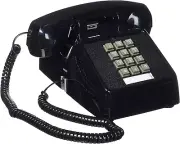 Single Line 2500 Classic Analog Desk Phone with Volume Control, 2 Ports, Handset