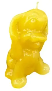 Vintage Out Of The Ordinary Cocker Spaniel Happy Dog Puppy Wax Candle Yellow
