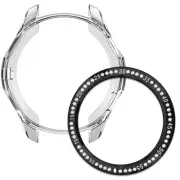 Soft Thin TPU Case Crystal Bezel Ring Cover for Samsung Gear S3 Classic SM-R775V