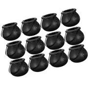 12pcs Candy Kettle Halloween Candy Cauldrons Mini Plastic Bucket Halloween