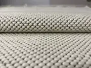 6.875 yards Luum Fleece Aer White Textured Wool Blend Upholstery Fabric EE
