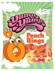 Yumy Yumy Gummy Candy Peach Rings (Turkey)