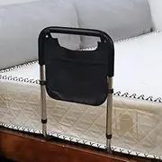 Bed Railing Steel Bed Assist Bar Adjustable Safety Bed Rail with Free Storage Bag and Fixing Strap Portable Bed Railing