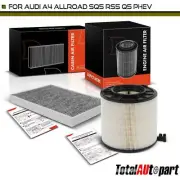 Engine & Activated Carbon Cabin Air Filter for Audi A4 Quattro 2017-2019 RS5 S6 (for: Audi)
