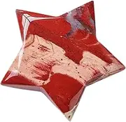 GREENADSCAPE Crystal Star Stone Adornment Natural Agate Mini Decor for Home Stylish Healing Meditation Stone for DIY Craft and Unique Decorative Accent