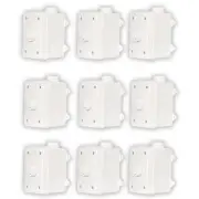 Acoustic Audio AAOVCD-W Outdoor Volume Controls White Weatherproof 9 Piece Set