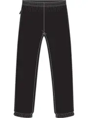 Black Stretch Microfibre Trackpants