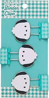 Sanrio 615510 Pochacco Double Clip, ABS Steel, Set of 3