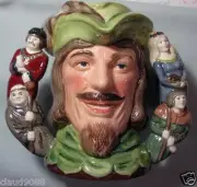 ROYAL DOULTON LARGE SIZE TWO HANDLED CHARACTER JUG ROBIN HOOD LE2500 D6998 MIB