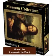 Museum Famous Painting Jigsaw Puzzle 2000 Pieces Mona Lisa-Leonardo da Vinci