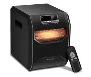 Space Heater Portable Electric 12-Hour Timer LED Display Remote Control Quiet