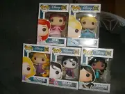 Funko Pop Lot 5 Disney Ariel 220 Cinderella 222 Rapunzel 223 Mulan 323 Jasmine