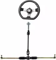 110cc 125CC Go Kart Steering Wheel Tie Rod Rack Adjustable Shaft Assembly Kit