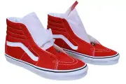 Size 10.5 Sk8-Hi Racing Red/True White VN0A4BV6JV6 VANS Shoes