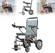 400w Lightweight Power Wheelchair,12AH Electric Wheelchair,Electric/Manual/Remote Travel, Range 13 Miles,with Control Joystick,Quick Folding,All Terrain Travel Size for Adults Seniors