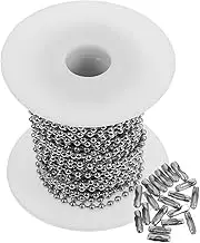 LIFKOME Create Unique Jewelry Electroplated Bead Chain Roll DIY Necklace and Bracelet Making Supplies