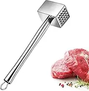 Meat Tenderizer Stainless Steel, Heavy Duty Meat Hammer, Kitchen Meat Mallet, Meat Pounder Flatterner Weighted Hammer Extended Handle for Labor-Saving Chicken Steak Meat Tenderizer Tool (758G)