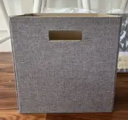 Set of 3 Brand New ClosetMaid 13” Grey Fabric Cube Storage Bins