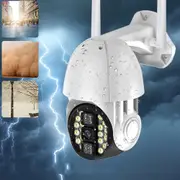 Bakeey 20LED 2MP 1080P HD 355° IP66 Waterproof Night Vision Security Smart WiFi Outdoor IP Camera Two-way Audio Remote Control Monitor CCTV US CN