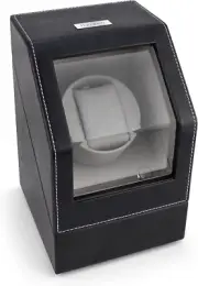 Automatic Single Watch Winder - Japanese Motor - AC Adapter Included - Can Run o