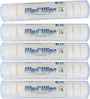 WYSI Multi-Purpose 9x9” Expandable Wipes With Travel Tubes - Just Add Water - Pack of 5 Tubes (60 Tabs Total) - Multipurpose All Natural Reusable Wipes & Towelletts - Hypoallergenic - Compostable