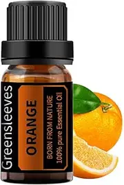 GREENSLEEVES Orange Essential Oil, 10ml Pure Plant-Based Fragrance Oil for Aromatherapy, Essential Oils for Diffuser, Air Freshener, Massage, Bath Bomb, Scented Candle Soap Making