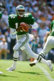Randall Cunningham Philadelphia Eagles drops back to pass v - Football Photo 3