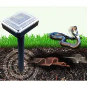 Pest Repeller Mole Rodent 10x Solar Powered Ultrasonic Snake Mice Rat Repellent