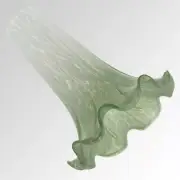Large White/Sea Foam Lily/Tulip Lamp Shade #0488